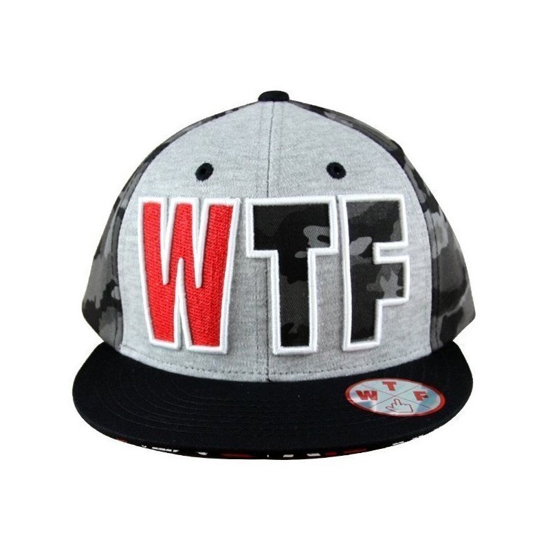 WTF Casquette coton TEXT Gris