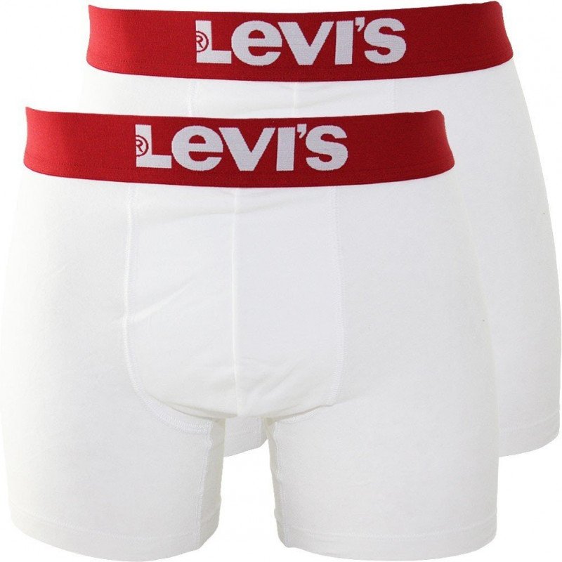 LEVI'S Lot de 2 Boxers Homme Coton CLASSIC Blanc