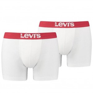 LEVI'S Lot de 2 Boxers Homme Coton CLASSIC Blanc