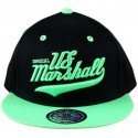 OFFICIAL US MARSHALL Casquette coton FLUO Noir Vert