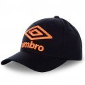 UMBRO Casquette Homme Coton CAPLOG12 Noir Orange