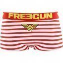 FREEGUN Boxer Fille Microfibre SHMW2 Blanc Rouge DC COMICS