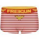 FREEGUN Boxer Fille Microfibre SHMW2 Blanc Rouge DC COMICS