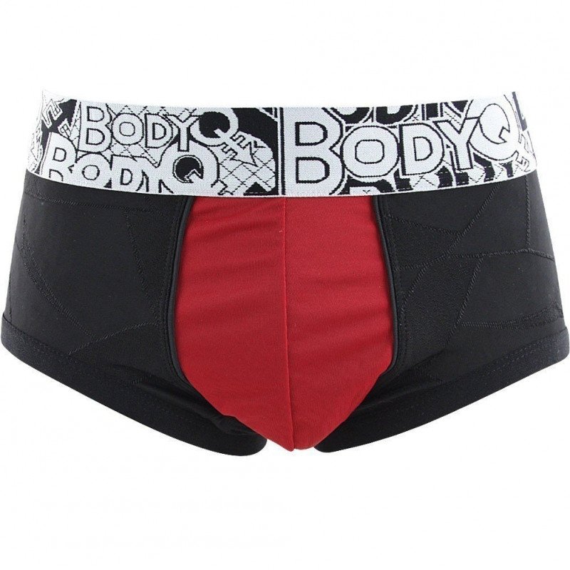 BODY Q Shorty Homme Microfibre BMASS1 Noir Rouge