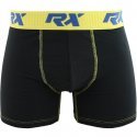 RX SPORT Boxer Homme Microfibre BMULTB Noir Jaune