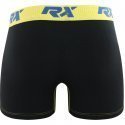 RX SPORT Boxer Homme Microfibre BMULTB Noir Jaune