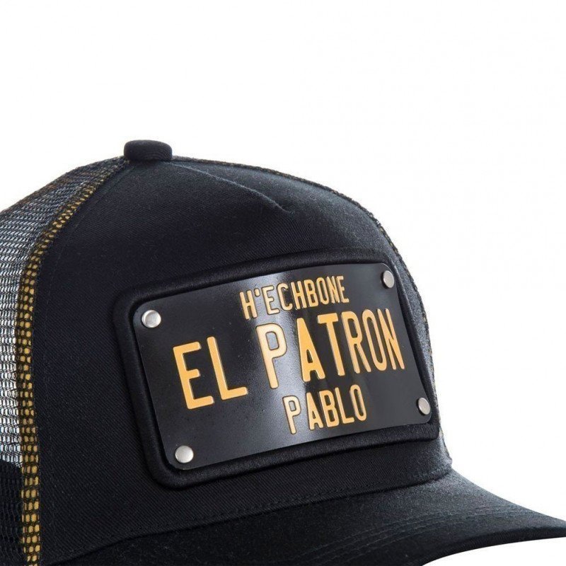 HECHBONE Casquette Homme Mricoton EL PATRON Noir Or