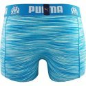 PUMA Boxer Homme Coton SPACEDYE Bleu Blanc OLYMPIQUE DE MARSEILLE