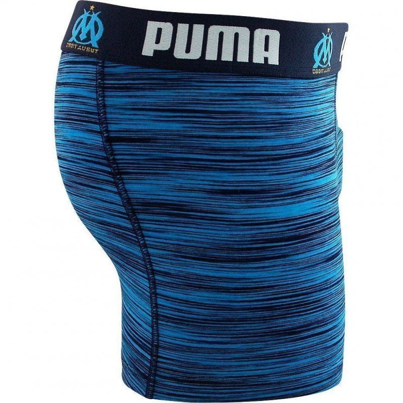 PUMA Boxer Homme Coton SPACEDYE Marine Bleu OLYMPIQUE DE MARSEILLE