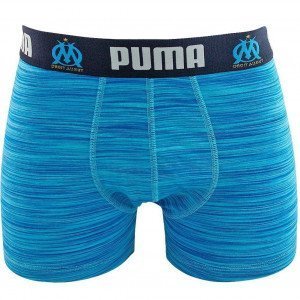 PUMA Boxer Homme Coton SPACEDYE Bleu turquoise OLYMPIQUE DE MARSEILLE
