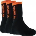 OFFICIAL US MARSHALL Lot de 3 paires de Chaussettes Homme Coton FLUO Noir Orange