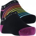 LITTLE MARCEL Lot de 2 paires de Socquettes Femme Coton CFTC Rayé Noir Violet