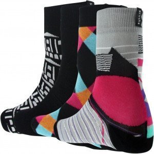 PULL IN Lot de 4 paires de Chaussettes Mixte Coton PACK2 Multicolore