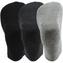 MULTI Lot de 3 paires de Socquettes Homme Microfibre SPORT Noir Gris
