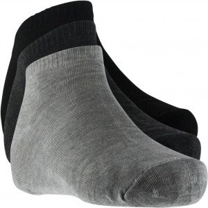 MULTI 3 paires de Socquettes Homme Microfibre SPORT Noir Gris