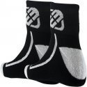 FREEGUN Lot de 2 paires de Mi-chaussettes Homme Coton LOW Noir Blanc