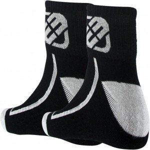 FREEGUN 2 paires de Mi-chaussettes Homme Coton LOW Noir Blanc