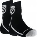 FREEGUN Lot de 2 paires de Mi-chaussettes Homme Coton LOW Noir Blanc