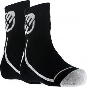 FREEGUN 2 paires de Mi-chaussettes Homme Coton LOW Noir Blanc