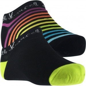 LITTLE MARCEL 2 paires Socquettes Fille Coton CFTC Rayé Noir Vert