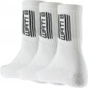 WATI B Lot de 3 paires de Chaussettes Garçon Coton LOG Blanc Noir