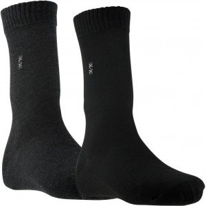 CLASSIC 2 paires de Chaussettes Homme CLAS Croix Anthracite Noir