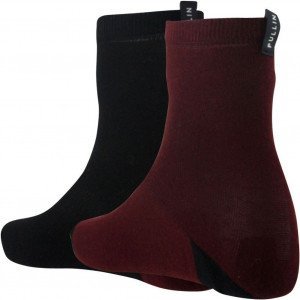 PULL IN 2 paires de Chaussettes Mixte Coton DUO Bordeaux Noir