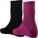 DIM Lot de 2 paires de Chaussettes Femme Coton PURCOTON Rose Noir