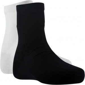 DIM 2 paires de Mi-chaussettes Femme Coton PURCOTON Blanc Noir