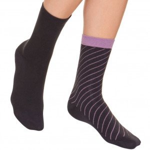 Lot chaussettes - coton bio - anthracite