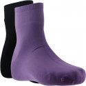 DIM Lot de 2 paires de Mi-chaussettes Femme Microfibre SKIN Violet Noir