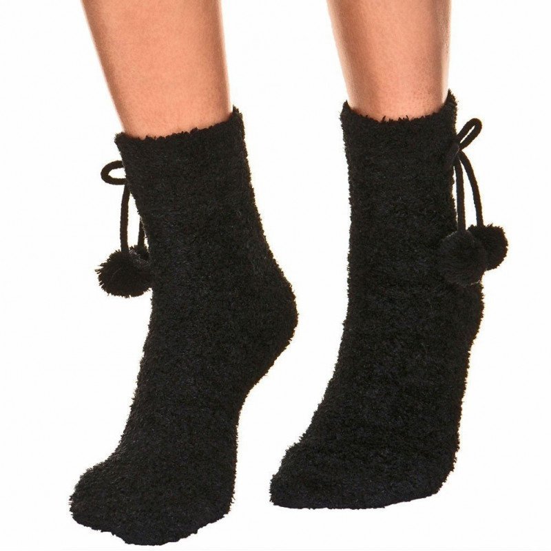 DIM Chaussettes Femme Microfibre COCOON Noir