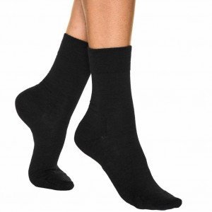 DIM Chaussettes Femme Laine WOOL Noir