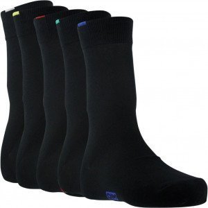DIM Lot de 5 paires de Chaussettes Homme Coton ECODIM Noir