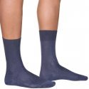 DIM Lot de 2 paires de Chaussettes Homme Fil d'Ecosse LISLE Marine