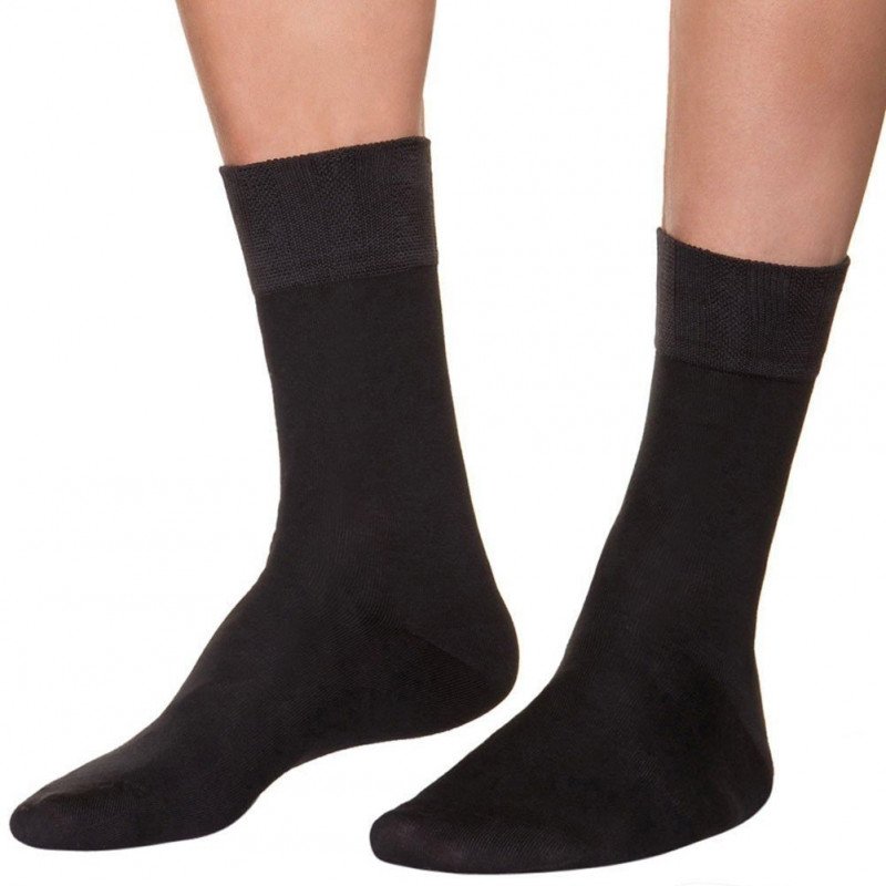 DIM Chaussettes Homme Coton SOFT TOUCH Noir