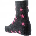 TWINDAY Chaussettes Femme Microfibre DOUCE Etoile Gris Rose