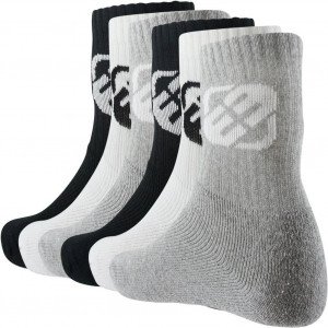 FREEGUN 6 paires Chaussettes Garçon Coton TENNIS Gris Blanc Noir