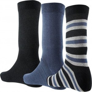 TWINDAY 3 paires de Chaussettes Homme NICE STRIPES Gris Marine