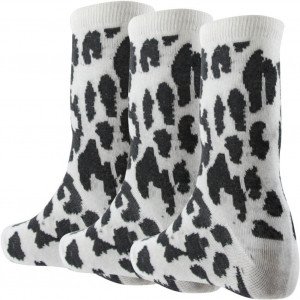 TWINDAY 3 paires Chaussettes Femme ESPRITSAUVAGE3 Beige Panthère