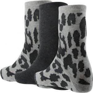 TWINDAY 3 paires Chaussettes Femme ESPRIT SAUVAGE2 Gris Pant Ant