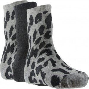 TWINDAY 3 paires Chaussettes Femme ESPRIT SAUVAGE2 Gris Pant Ant