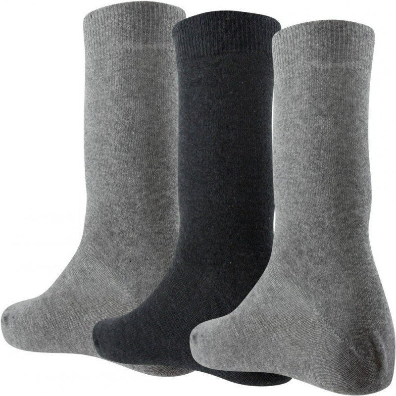 TWINDAY Lot de 3 paires de Chaussettes Homme Microcoton LESGRIS Gris