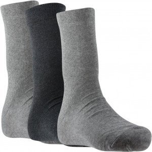 TWINDAY 3 paires de Chaussettes Homme Microcoton LESGRIS Gris
