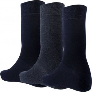 TWINDAY 3 paires de Chaussettes Homme Microcoton LESBLEUS Bleu