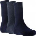 TWINDAY Lot de 3 paires de Chaussettes Homme Microcoton LESBLEUS Bleu