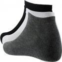 SOCKS EQUIPEMENT Lot de 3 paires de Socquettes Femme Coton TERRY Gris Blanc Noir