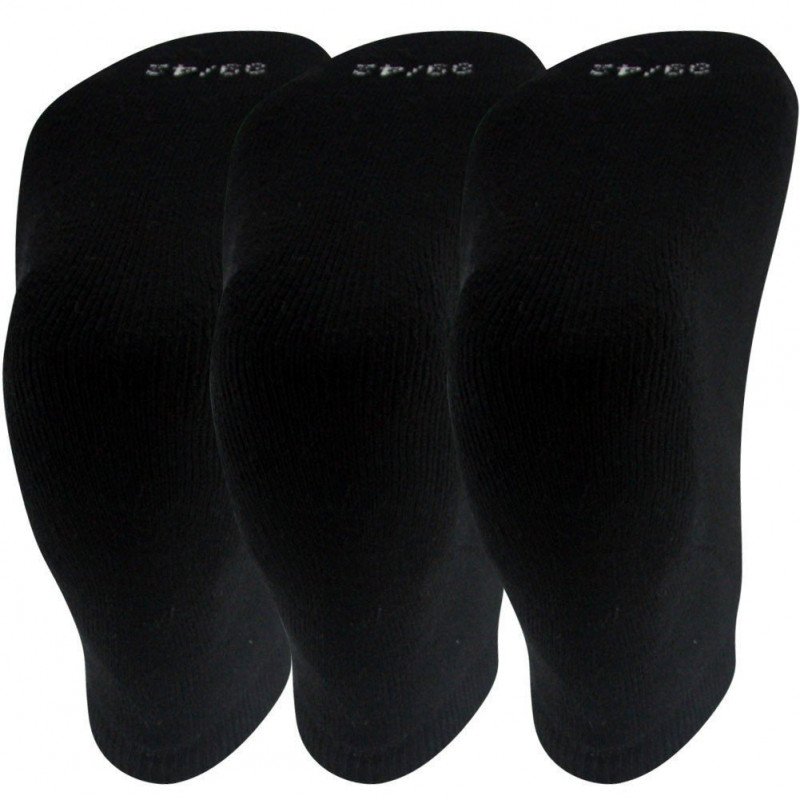 SOCKS EQUIPEMENT Lot de 3 paires de Socquettes Femme Coton TERRY Noir