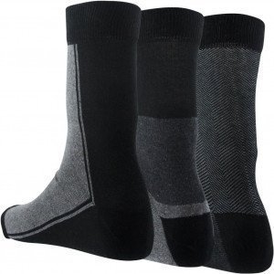 TWINDAY 3 paires Chaussettes Homme Coton LESMOTIFS Chev Band Larg