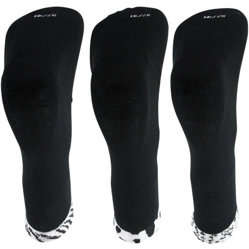 TWINDAY Lot de 3 paires de Chaussettes Femme Coton BORDS ANIMAUX Noir